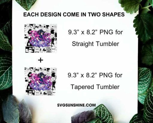 Sasuke Uchiha Sharingan 20oz Skinny Tumbler Wrap PNG, Naruto Shippuden Tumbler Template PNG Designs