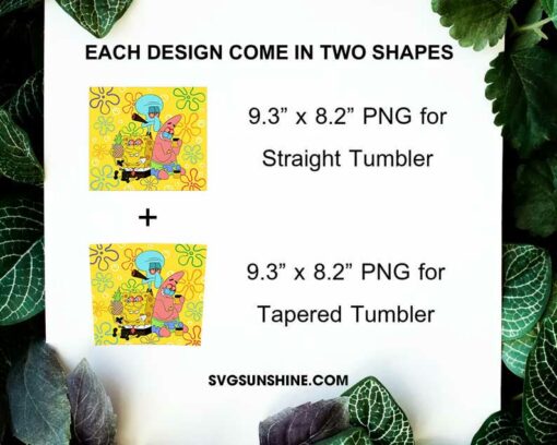 SpongeBob SquarePants Weed 20oz Skinny Tumbler PNG, Funny 420 Cartoon Tumbler Wrap Template PNG