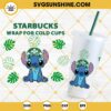 Stitch Starbucks Wrap SVG, Lilo Stitch Starbucks Cup SVG, Disney Venti Cold Cup Full Wrap SVG PNG DXF EPS