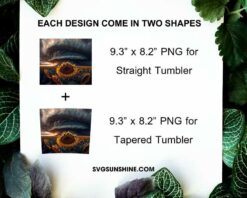 Sunflower Storm 20oz Skinny Tumbler PNG Sublimation Download