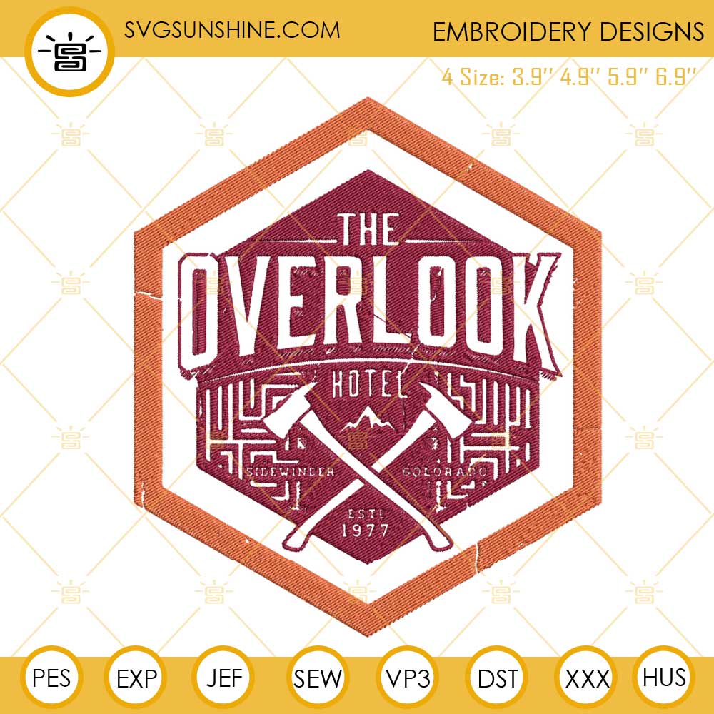 The Overlook Hotel Embroidery Designs, The Shining Embroidery Files