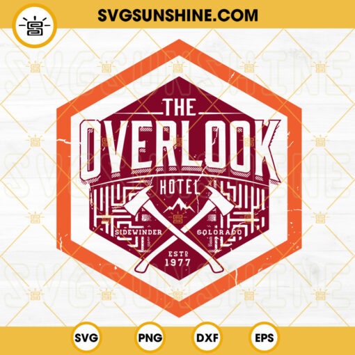 The Overlook Hotel Logo SVG, The Shining SVG PNG DXF EPS Cut Files