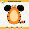 Tigger Mickey Ears Easter Egg SVG, Winnie The Pooh Easter SVG, Cute Disney Easter SVG PNG DXF EPS