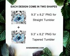 Second Hokage Tobirama Senju 20oz Tumbler Wrap PNG, Anime Naruto Shippuden Character Tumbler Template PNG File