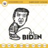 Trump Peeing Biden Embroidery Designs, Funny Donald Trump Embroidery Files