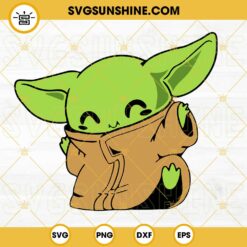 Baby Yoda SVG, Cute Grogu SVG, Disney Star Wars SVG, The Mandalorian SVG PNG DXF EPS Cut Files