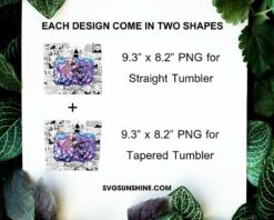 Ino Yamanaka 20oz Skinny Tumbler Wrap PNG, Naruto Tumbler Template PNG Design