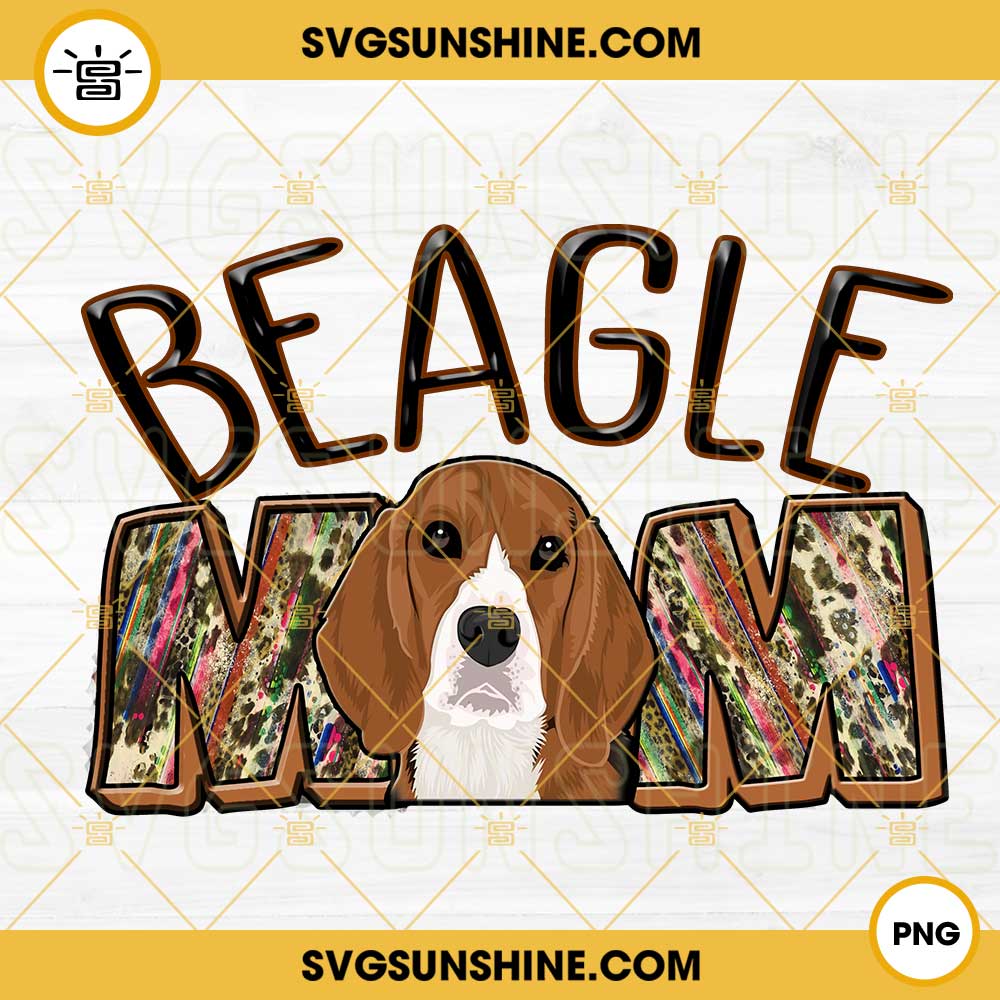 Beagle Mom PNG, Cute Dog Mom PNG, Fur Mama PNG, Happy Mothers Day Beagle PNG File