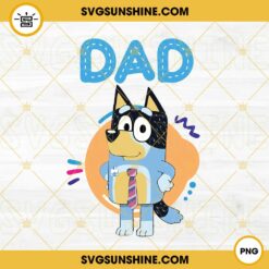 Bluey Dad PNG, Bandit Heeler PNG, Bluey Characters PNG