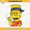 Bart Simpson Smoking Weed SVG, The Simpsons Stoner SVG, Funny Happy 420 Day SVG PNG DXF EPS Cricut