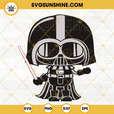 Baby Darth Vader SVG, Mini Darth Vader SVG, Cute Star Wars Character ...