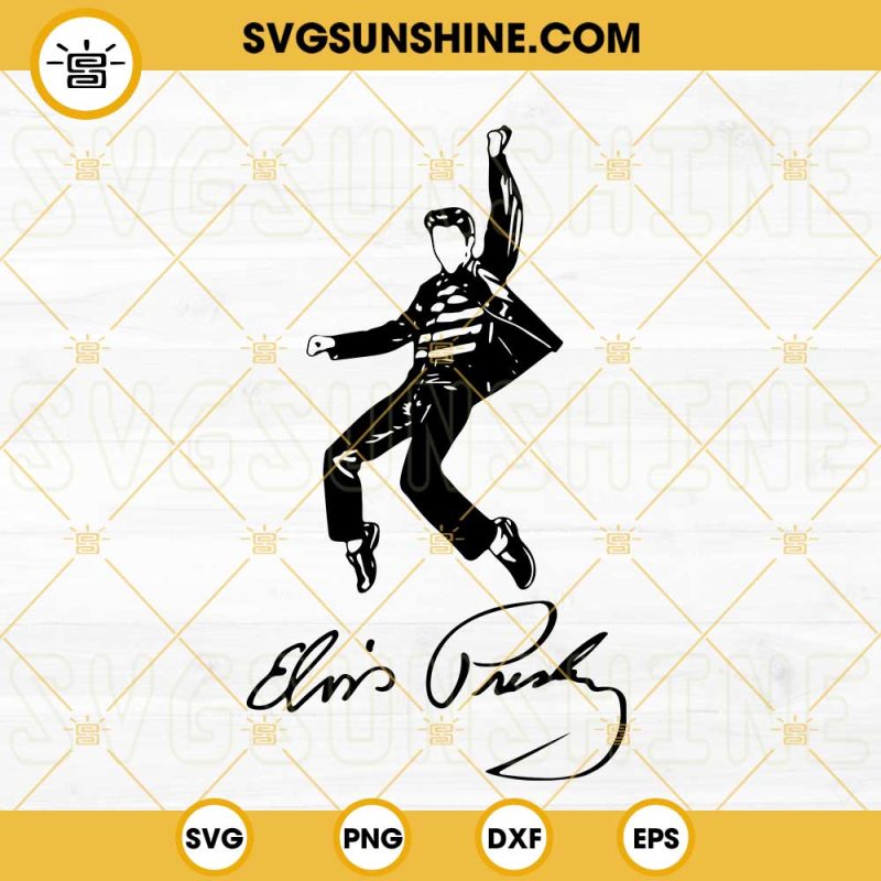 Elvis Presley SVG, The King Of Rock N Roll SVG PNG EPS DXF File