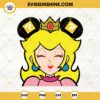 Princess Peach Mickey Ears SVG, Peach Toadstool SVG, The Super Mario Bros Movie SVG PNG DXF EPS