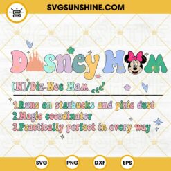 Disney Mom Minnie Definition SVG, Best Mom Ever SVG, Family Vacation SVG, Mothers Day SVG PNG DXF EPS