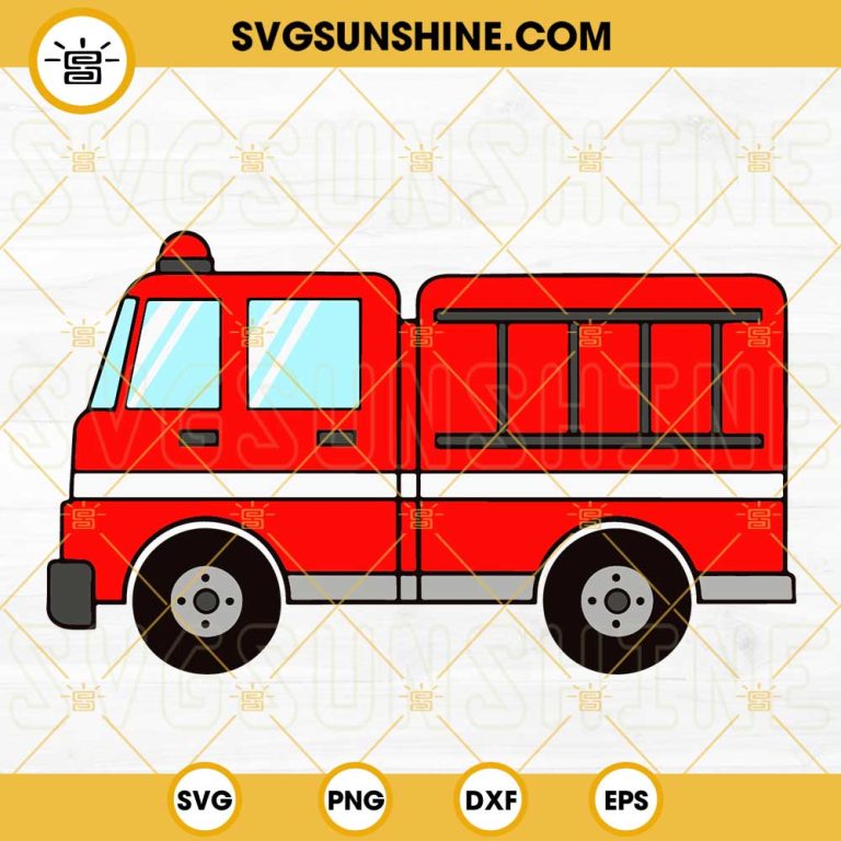 Firetruck SVG, Fire Engine SVG, Fire Department SVG, Firefighter SVG