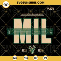 Milwaukee Bucks Playoffs 2023 SVG, NBA Playoffs 2023 SVG PNG DXF EPS Files
