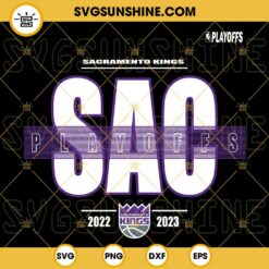 Sacramento Kings Playoffs 2023 SVG, NBA Playoffs SVG PNG DXF EPS Cut Files