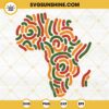 Africa Map Decorative SVG, Black History SVG, Black Power SVG, Juneteenth Day SVG PNG DXF EPS