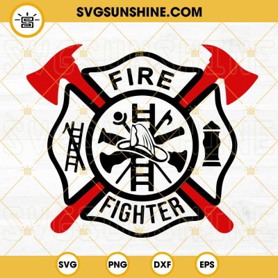 Firefighter Department Logo SVG, Fire Dept SVG, Fireman SVG PNG DXF EPS ...