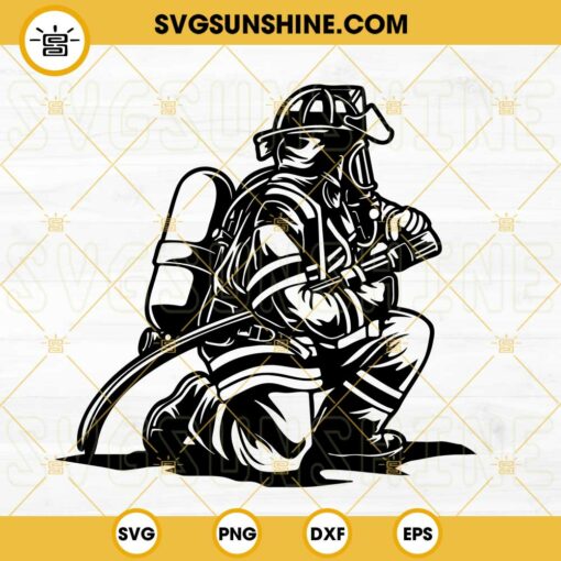Firefighter SVG, Fireman SVG PNG DXF EPS Files For Cricut