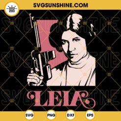 Leia Poster SVG, Princess Leia SVG, Star Wars Characters SVG PNG DXF EPS