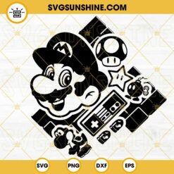 Super Mario Video Game SVG, Super Mario Bros SVG, Nintendo Game SVG PNG DXF EPS