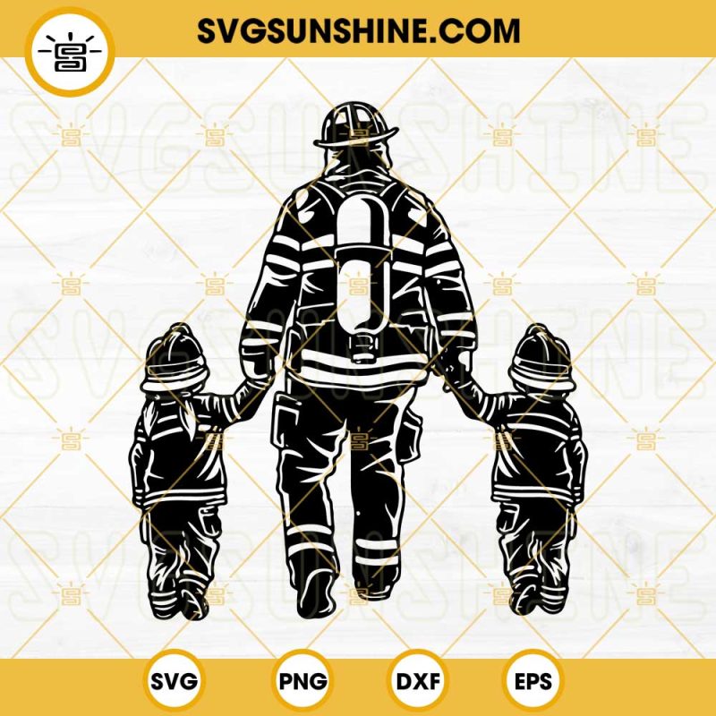 Firefighter Dad SVG, Fireman Dad SVG, Fathers Day Firefighter SVG PNG ...