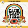 Greta Van Fleet Rainbow SVG, Retro Groovy SVG, Hippie SVG, Dream In Gold Tour 2023 SVG PNG DXF EPS