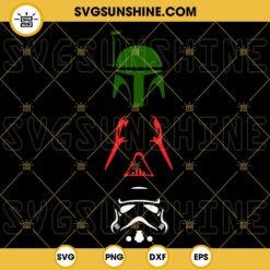 Star Wars Helmets SVG, Boba Fett SVG, Darth Vader SVG, Stormtrooper SVG PNG DXF EPS