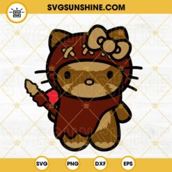 Hello Kitty Ewok SVG, Cute Cat Ewoks SVG, Hello Kitty Star Wars SVG PNG DXF EPS Digital Download