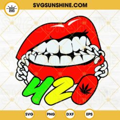 420 Lips Weed SVG, Stoner SVG, Smoke Cannabis SVG, Marijuana Lovers SVG PNG DXF EPS
