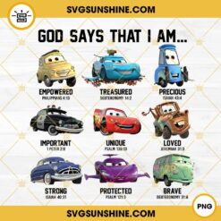 God Says That I Am Cars PNG, Cars Design PNG