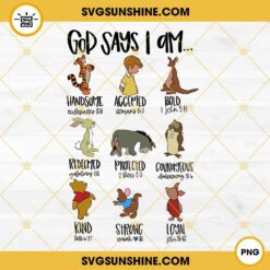 God Says That I Am Winnie The Pooh PNG, Pooh PNG