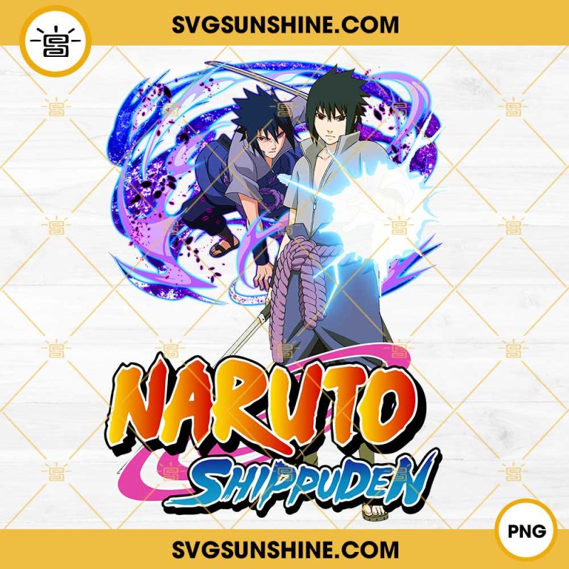 Sasuke Text Sasuke Uchiha Naruto Shippuden PNG, Naruto PNG, Anime PNG Digital Download