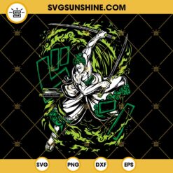 Zoro SVG, One Piece SVG, Anime SVG PNG DXF EPS Instant Download