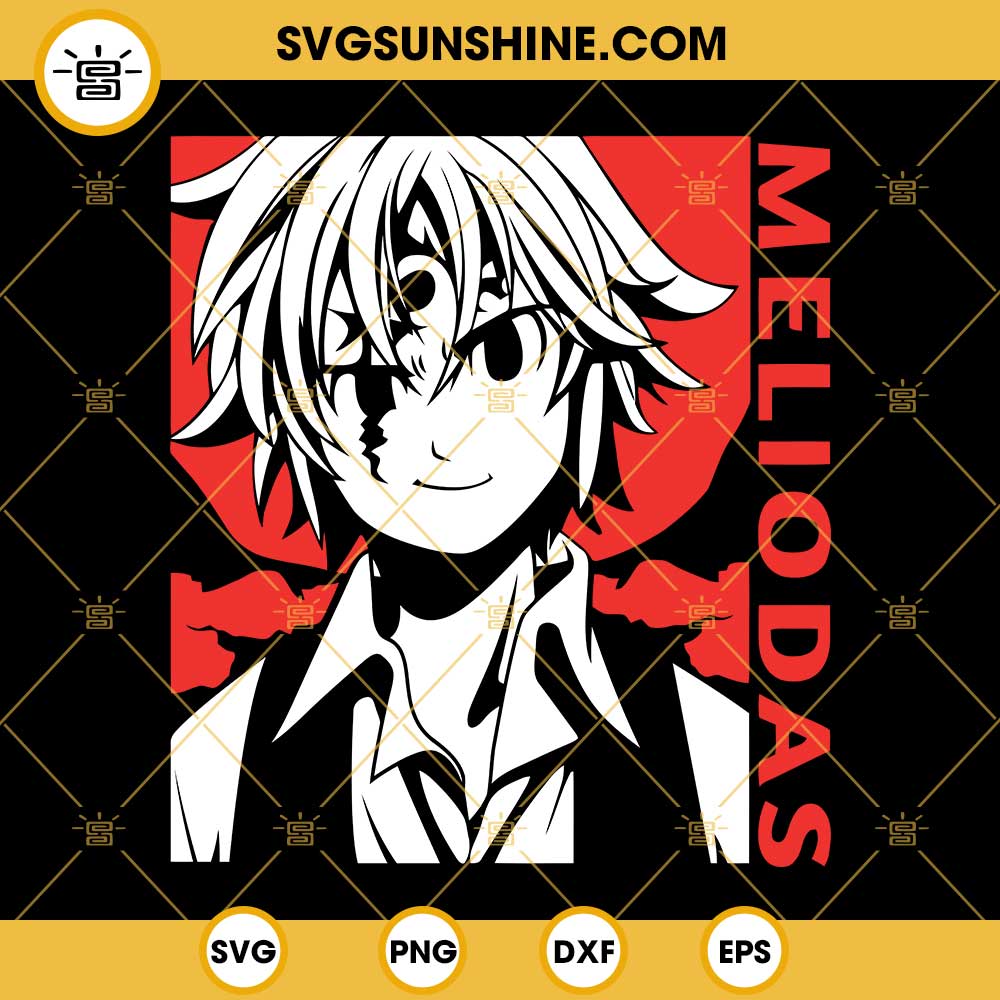 Meliodas SVG, Seven Deadly Sins Anime SVG PNG DXF EPS Cricut