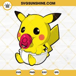 Pikachu Baby SVG, Pokemon SVG, Pikachu Anime SVG PNG DXF EPS Cricut