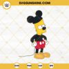 Bart Mickey Mouse SVG, Simpson Disney Design SVG PNG DXF EPS Cricut