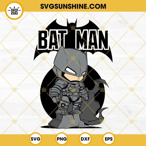 Batman v Superman SVG, Batman DC Chibi SVG PNG DXF EPS Cricut