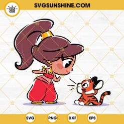 Jazmin Chibi Disney SVG, Jasmine Aladdin SVG PNG DXF EPS Cricut