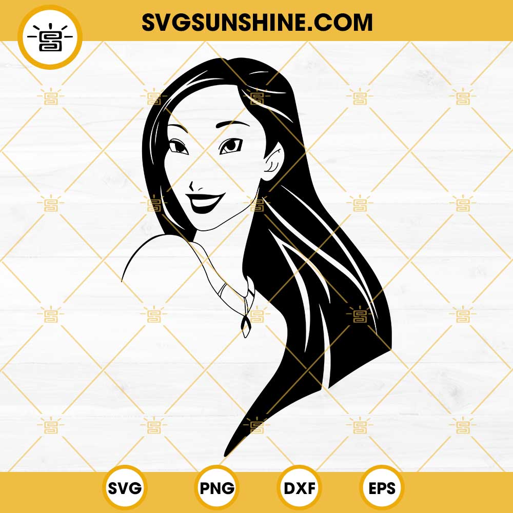 Pocahontas Disney SVG, Disney Princess SVG PNG DXF EPS Cricut
