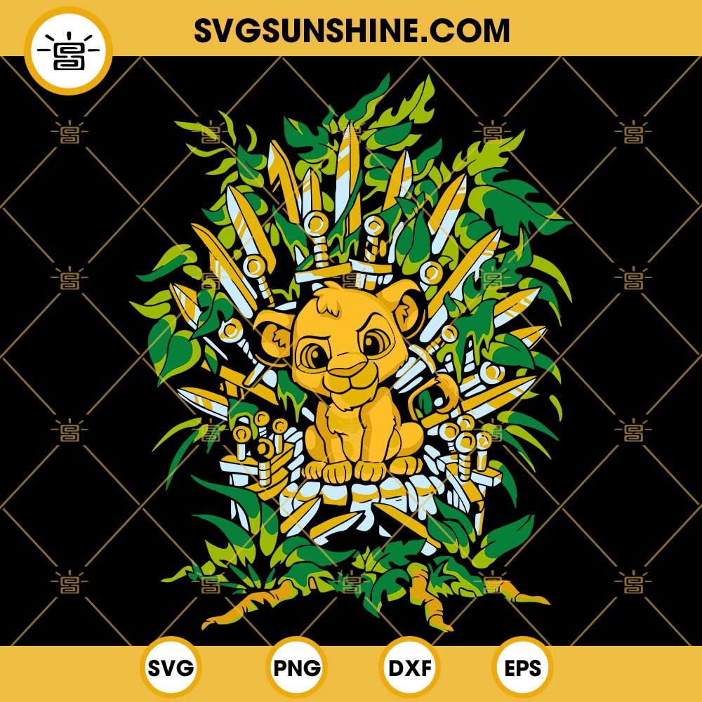 Simba Lion King SVG, Simba Game Of Thrones SVG PNG DXF EPS Cricut