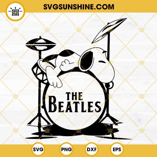Snoopy The Beatles SVG, Peanuts SVG PNG DXF EPS Cricut