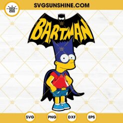 Bart Batman SVG, Bart Simpson SVG PNG DXF EPS Cricut