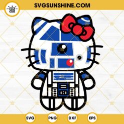 Hello Kitty R2-D2 SVG, Kitty Star Wars SVG PNG DXF EPS Cricut