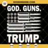 God Guns And Trump 2020 SVG, GOD GUNS TRUMP Bullet Flag SVG PNG File Digital Download