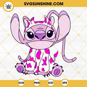 Angel Cow Stitch SVG, Lilo Stitch SVG PNG DXF EPS Cricut