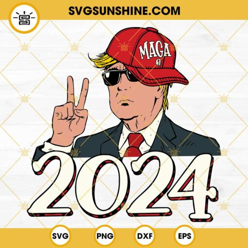 Trump 2024 SVG, Support Trump SVG PNG DXF EPS Cricut