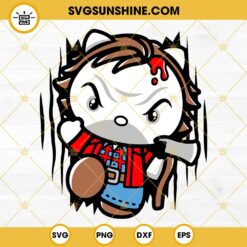Hello Kitty Jack Torrance SVG, Kitty The Shining SVG PNG DXF EPS Cricut