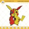 Pikachu The Flash Embroidery Designs, Pokemon Super Hero Embroidery Files